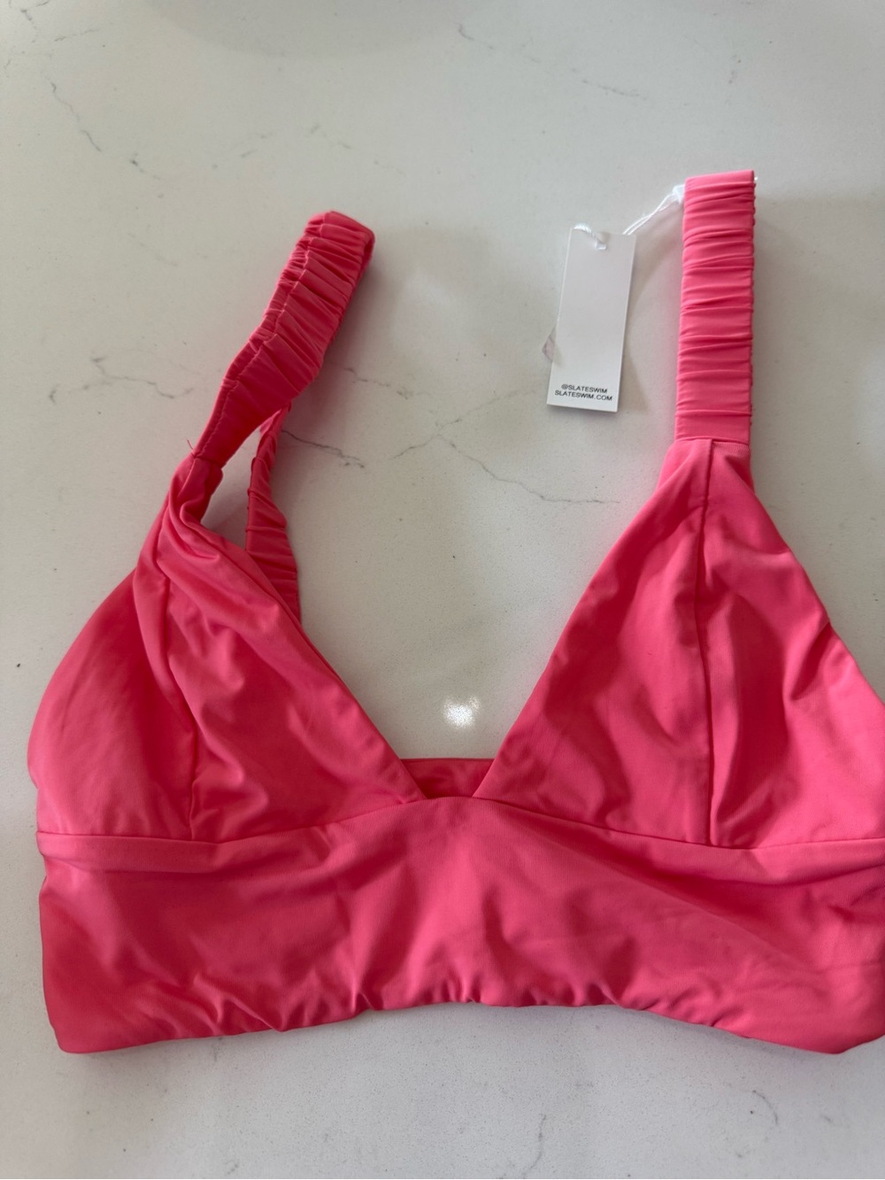 Slate Swim Coral Bralette Top